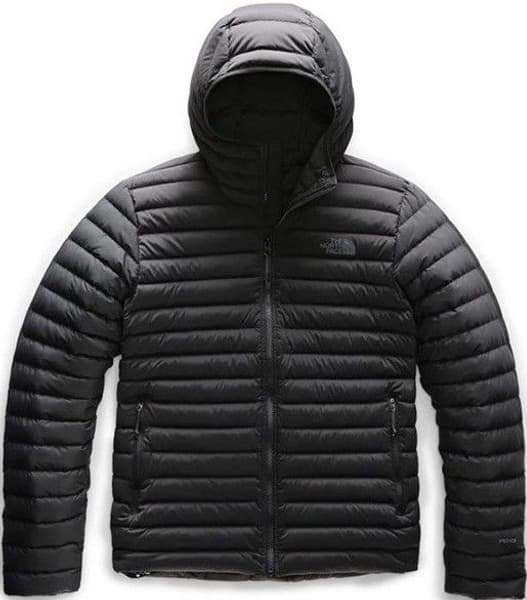 Stretch Down Hoodie -untuvatakki, musta, view: 0