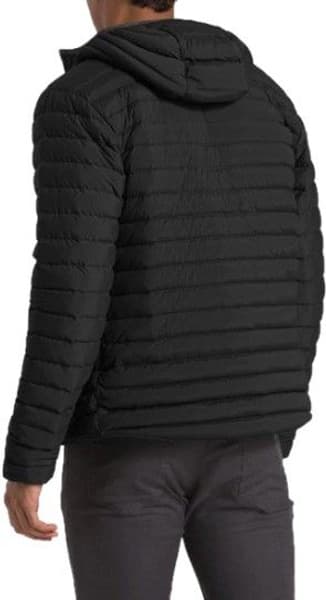 Stretch Down Hoodie -untuvatakki, musta, view: 1