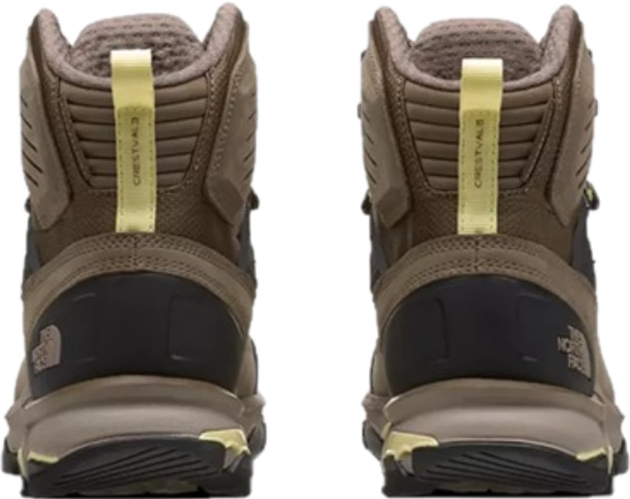 Crestvale Futurelight -naisten vaelluskengät, ruskea/keltainen, view: 2