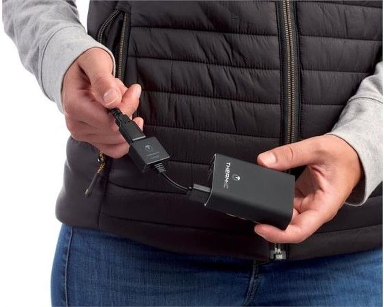 Therm-Ic Power Vest Heat Men Harmaa, view: 2