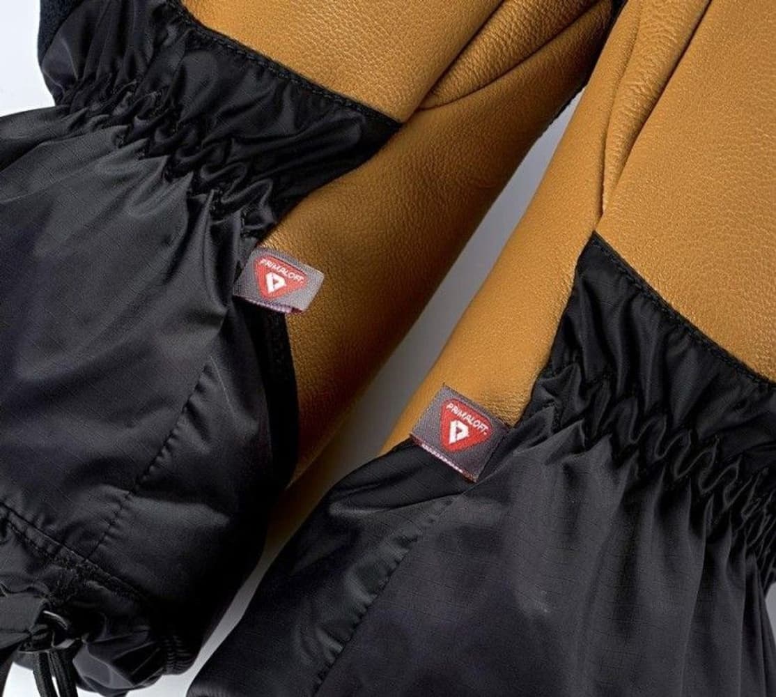 Ski Extra Warm Waterproof Mitts kintaat, unisex, musta/vaaleanruskea, view: 2