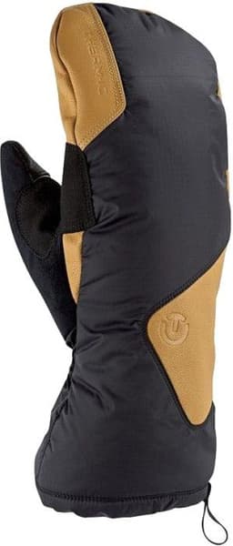 Ski Extra Warm Waterproof Mitts kintaat, unisex, musta/vaaleanruskea, view: 0