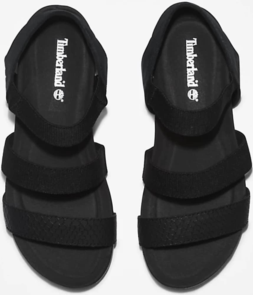 Malibu Waves 3 Bands naisten sandaalit, musta, view: 2