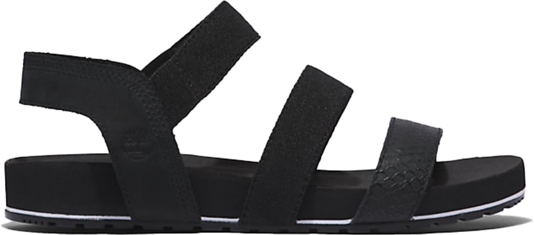 Malibu Waves 3 Bands naisten sandaalit, musta, view: 0