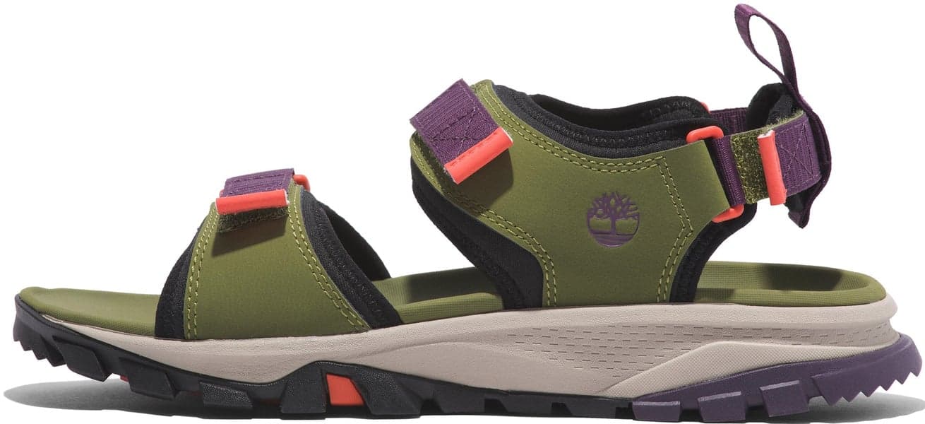 Womens Lincoln Peak 2 Strap Sandal Md naisten sandaalit, Grn Leather, view: 1