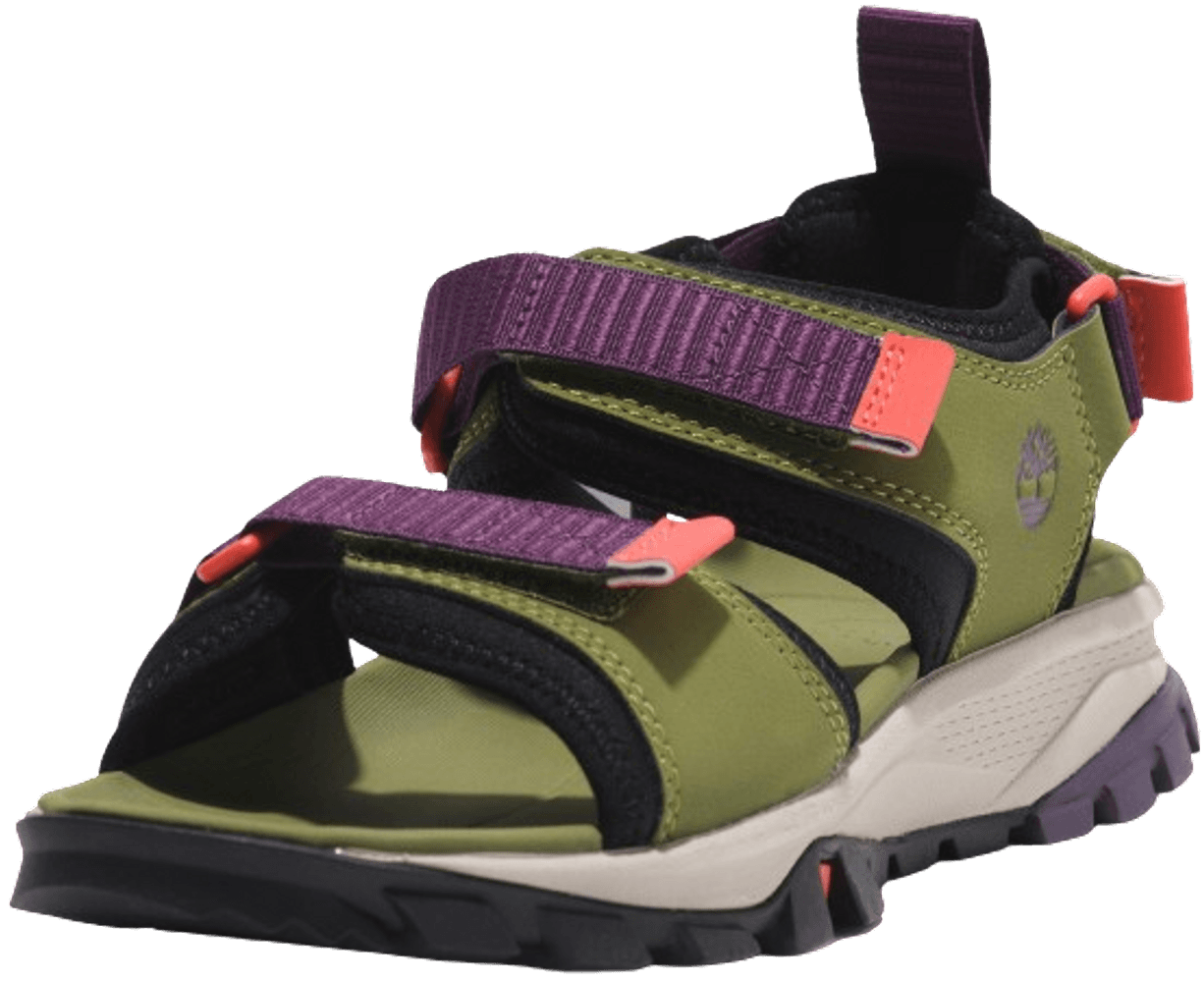 Womens Lincoln Peak 2 Strap Sandal Md naisten sandaalit, Grn Leather, view: 5