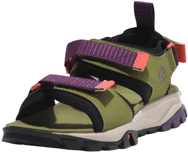 Womens Lincoln Peak 2 Strap Sandal Md naisten sandaalit, Grn Leather, view: 5