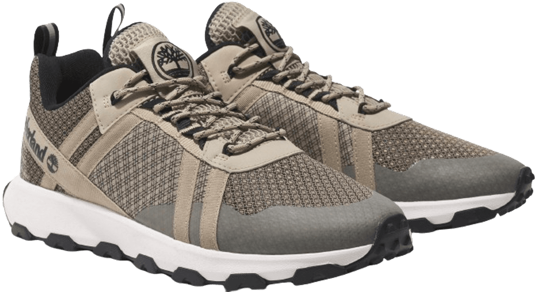 Windsor Trail Low Lace Up Sneaker kengät, Lt Brown Mesh, view: 2