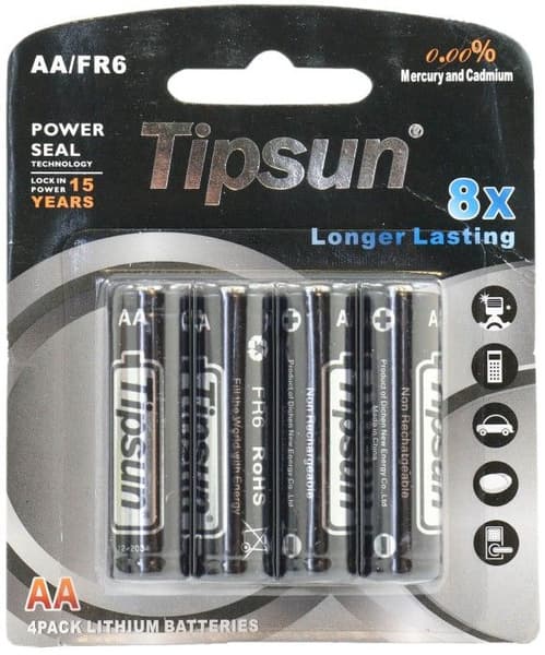 AA Litiumparisto 4-pack, view: 1