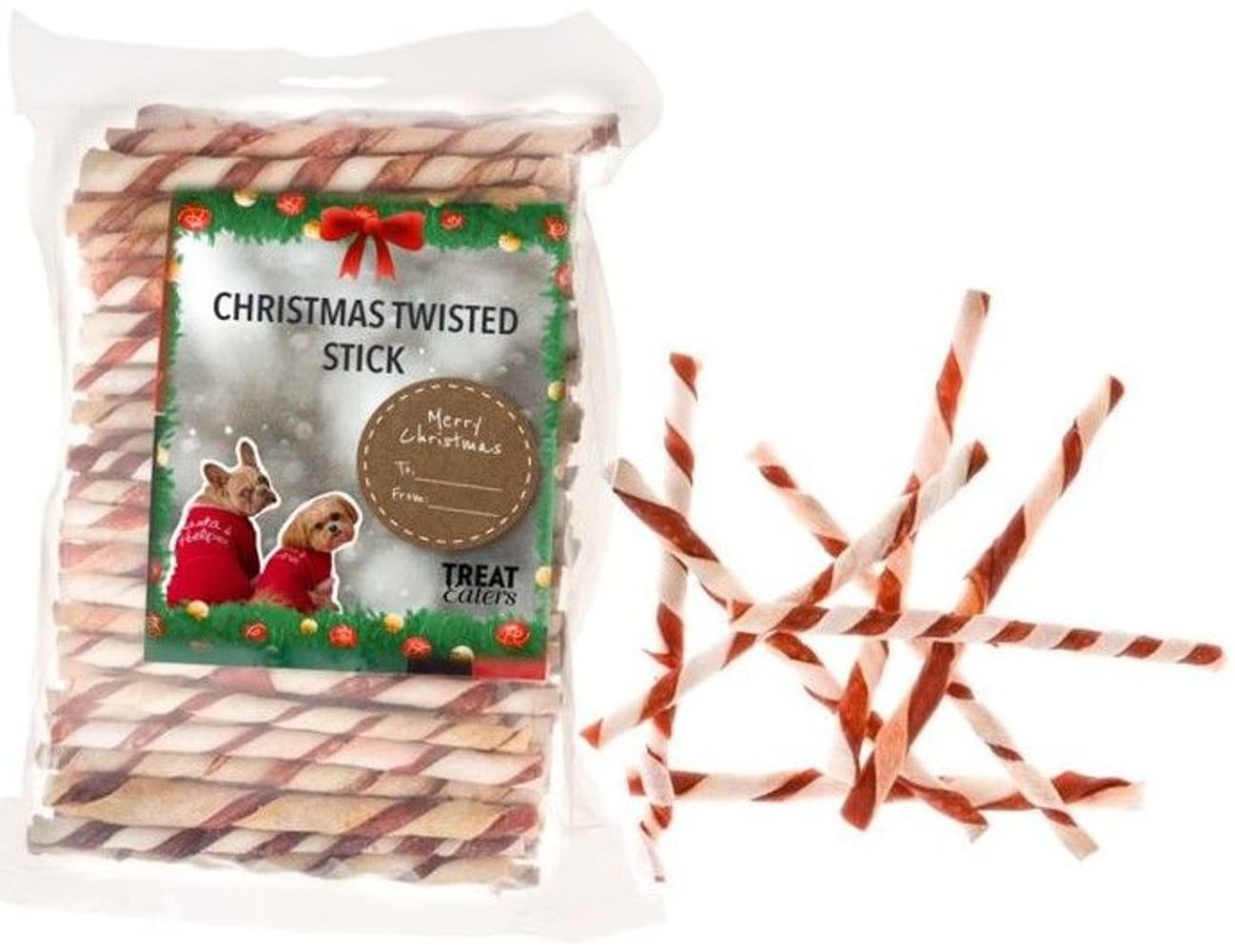 Christmas Twisted koiran purutikut 500 g, view: 1