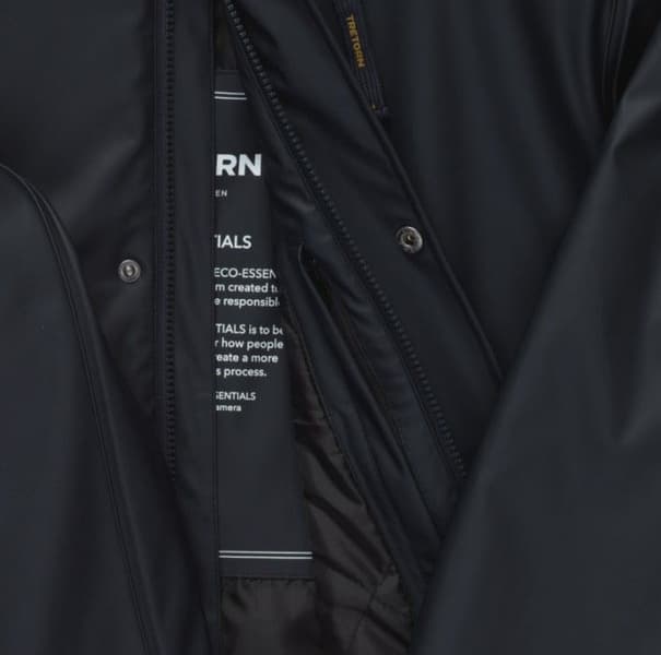 Padded Raincoat topattu sadetakki, tummansininen, view: 2