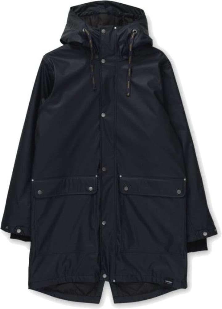 Padded Raincoat topattu sadetakki, tummansininen, view: 0