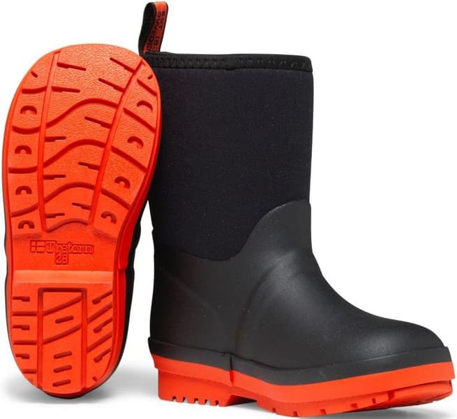 Kuling Neoprene lasten vuorelliset saappaat, musta/oranssi, view: 2