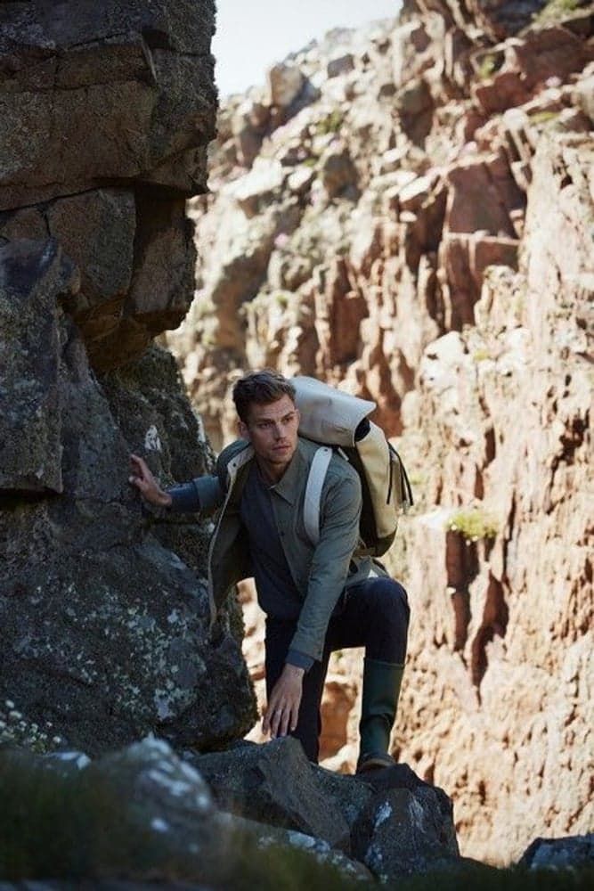 M's Sarek Shirt Jacket Field Green, view: 3