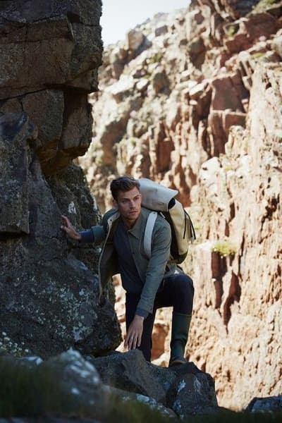 M's Sarek Shirt Jacket Field Green, view: 3