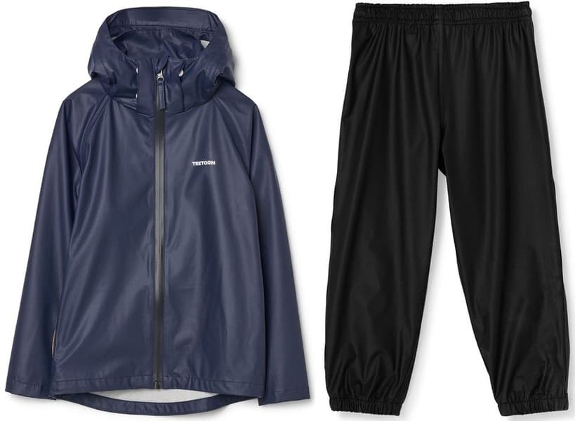 Kids Packable Rainset Navy, view: 0