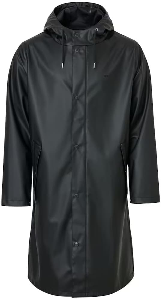 Wings Long Rain Jacket Unisex sadetakki, Jet Black, view: 0