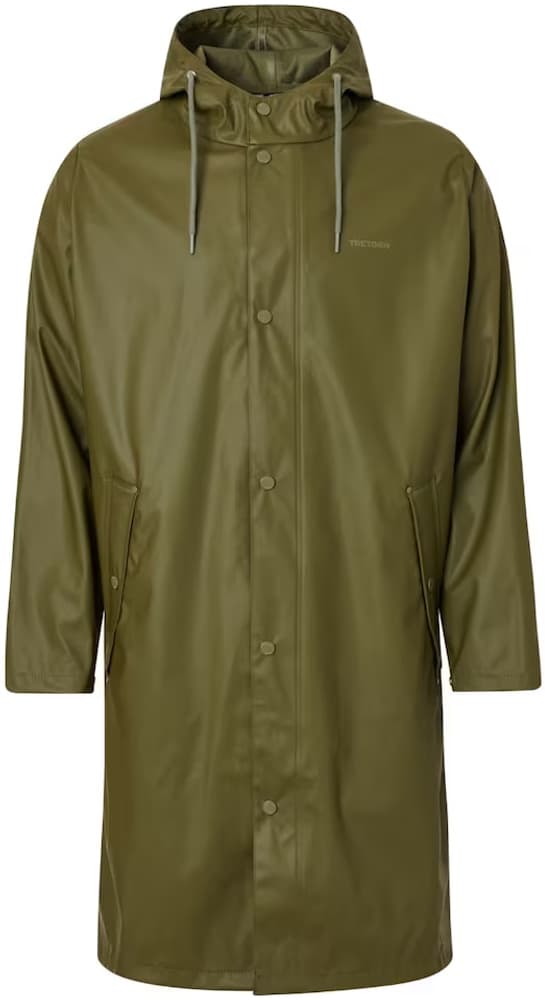 Wings Long Rain Jacket Olive Night, view: 0