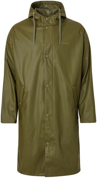 Wings Long Rain Jacket Olive Night, view: 0