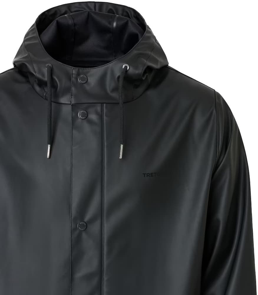 Wings Long Rain Jacket Unisex sadetakki, Jet Black, view: 2
