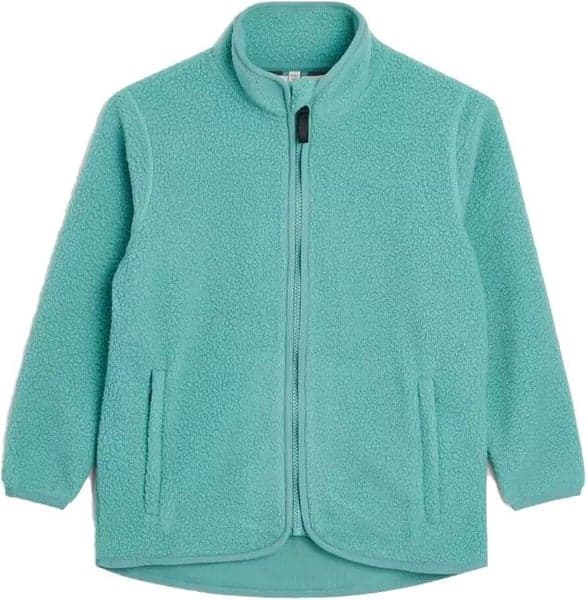 Farhult Pile Jacket Junior lasten fleecetakki, Dusty Turquoise, view: 0