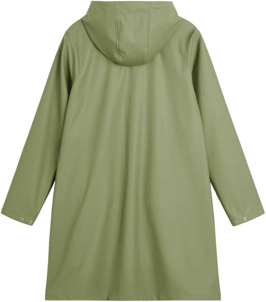 Wings A-Shape Rain Coat naisten sadetakki, Oil Green, view: 1
