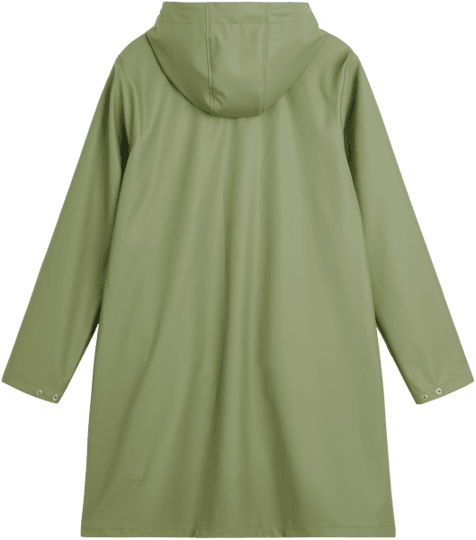 Wings A-Shape Rain Coat naisten sadetakki, Oil Green, view: 1