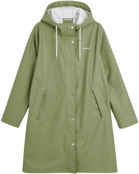 Wings A-Shape Rain Coat naisten sadetakki, Oil Green, view: 0