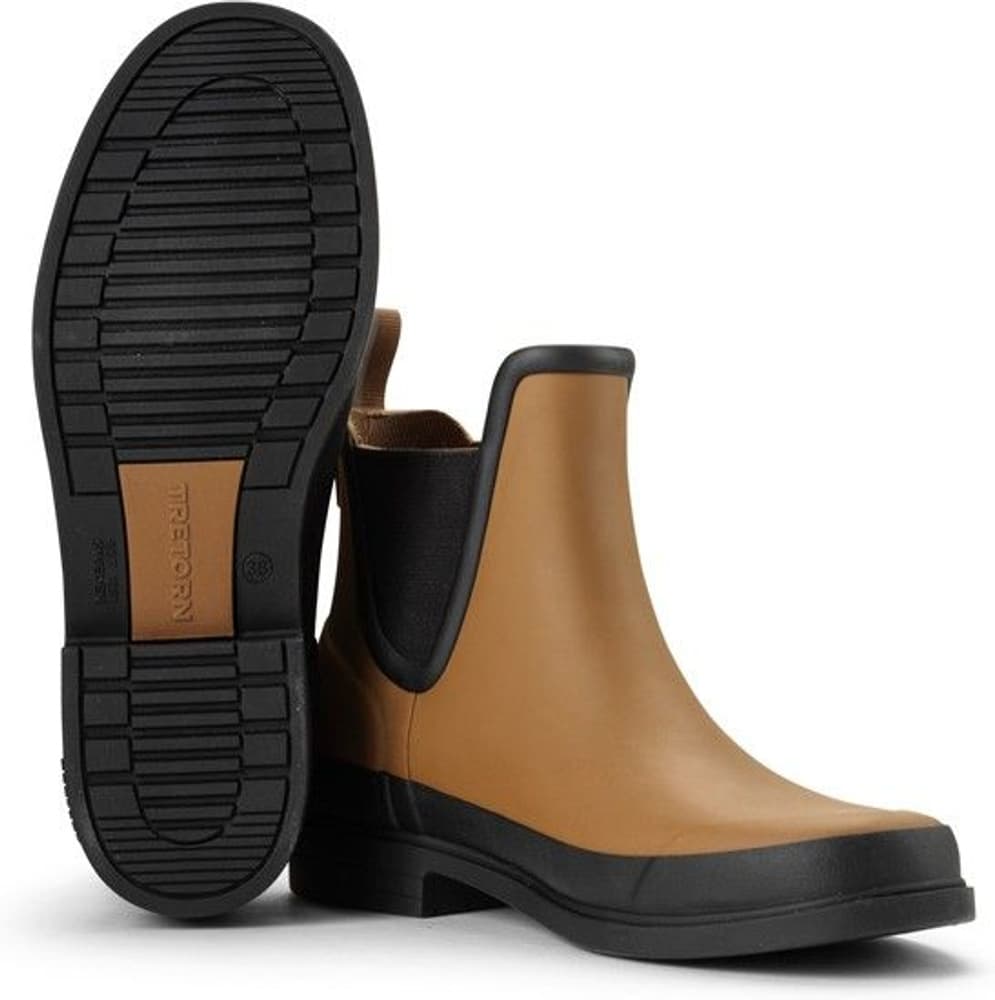 Eva Dam naisten matalat kumisaappaat, ruskea/musta, view: 1