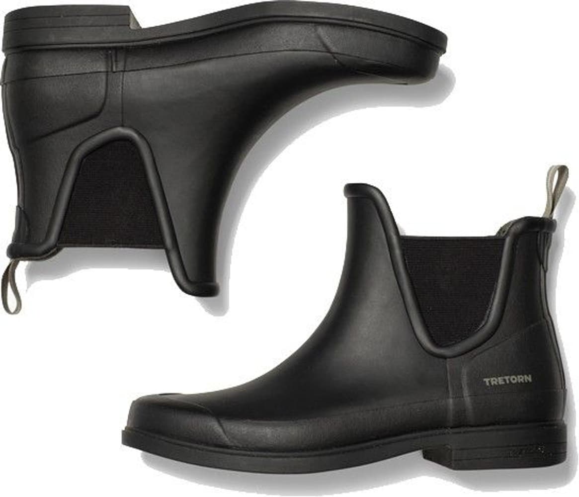 Eva naisten matalat kumisaappaat, musta, view: 2