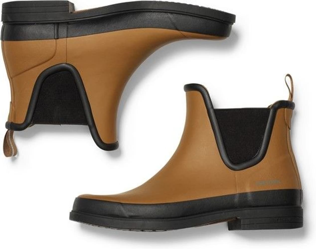 Eva Dam naisten matalat kumisaappaat, ruskea/musta, view: 3