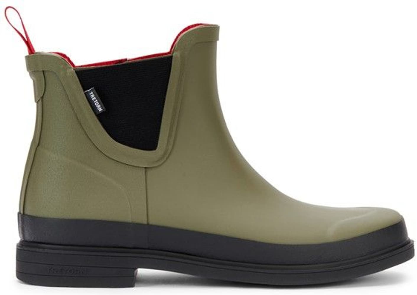 Eva naisten matalat kumisaappaat, vihreä/musta, view: 1