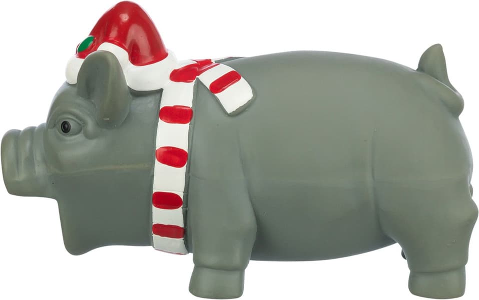Xmas Pig Latex joulupossu, 16 cm, view: 1