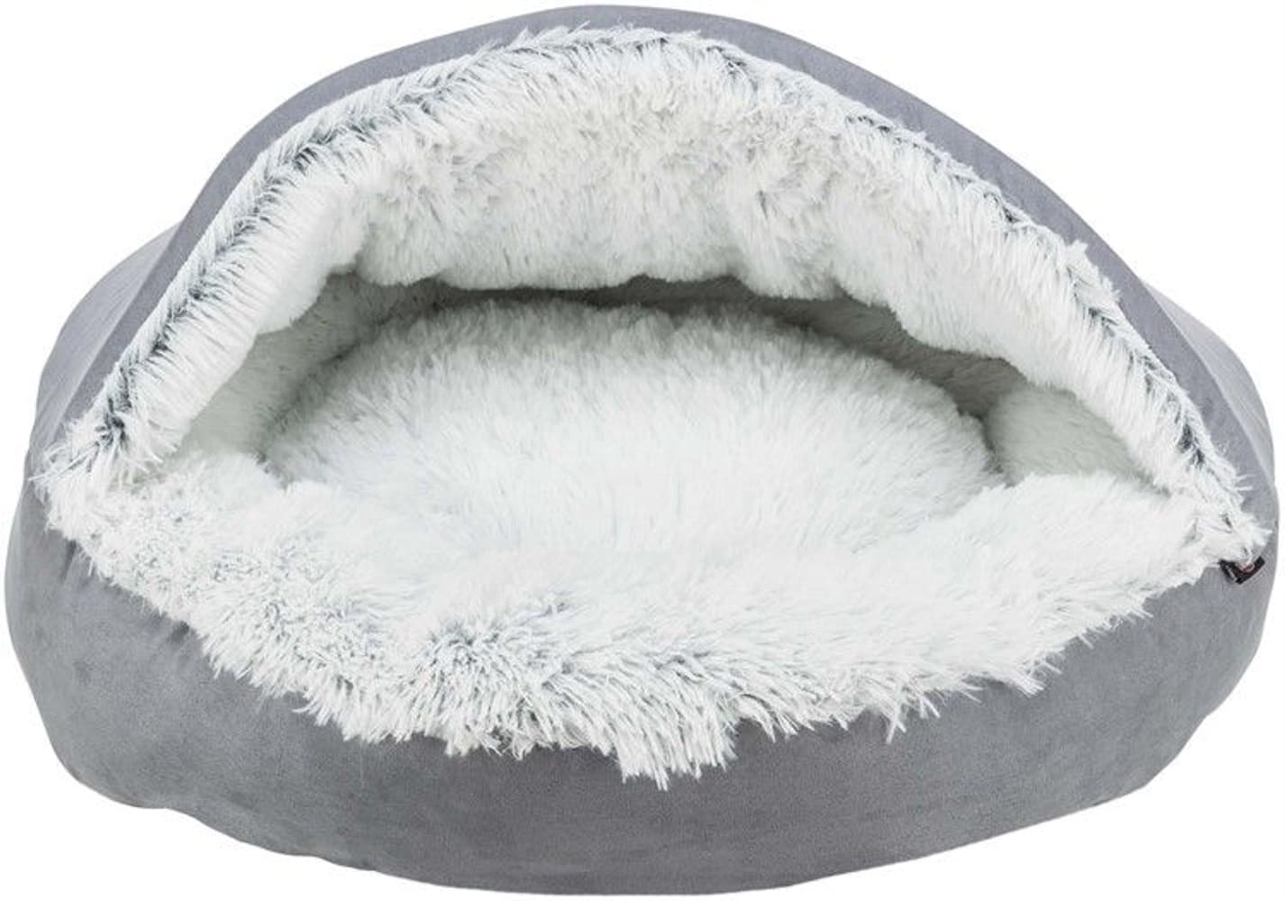 Harvey Igloo koiran luolapeti, Ø70 cm, harmaa/valkoinen, view: 0