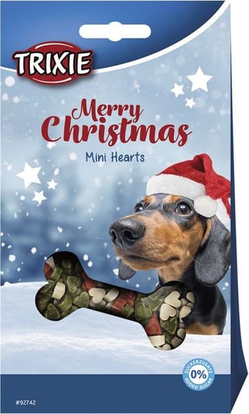 Xmas Mini Hearts koirien kanaherkut, 140 g, view: 1