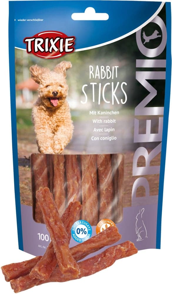 Premio Rabbit Sticks -herkkutikut, 100 g, view: 0