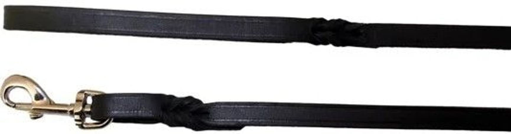 nahkainen talutin, musta 12mm/180cm, view: 1