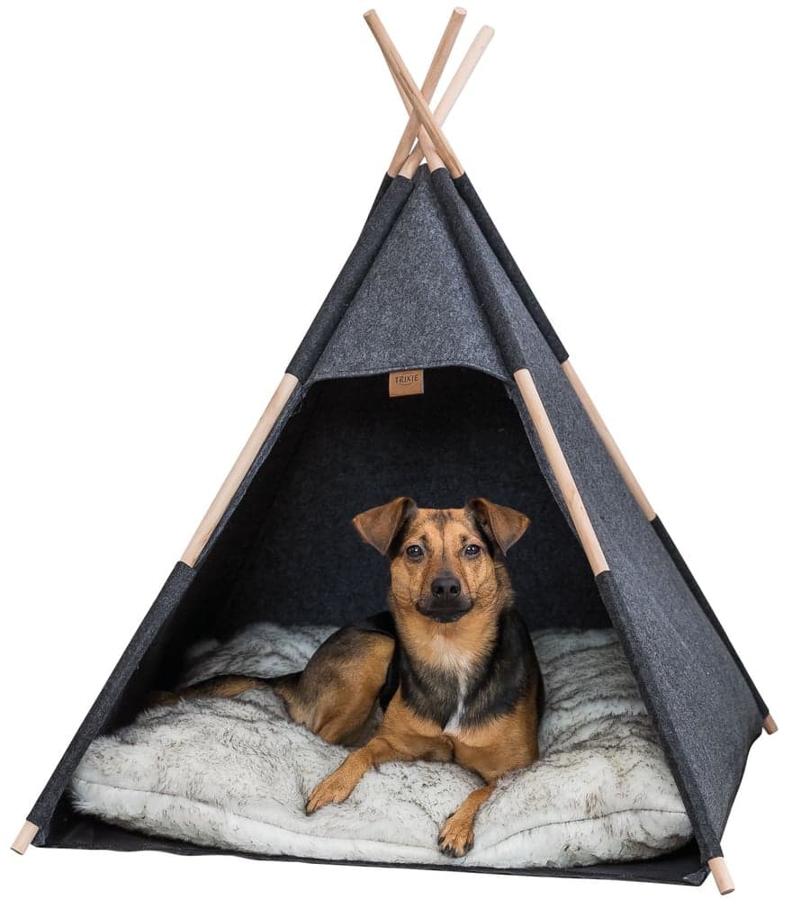 Tipi Filt koiran tiipii 70 × 70 × 70 cm, tummanharmaa, view: 2