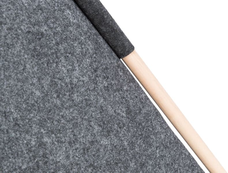 Tipi Filt koiran tiipii 70 × 70 × 70 cm, tummanharmaa, view: 5