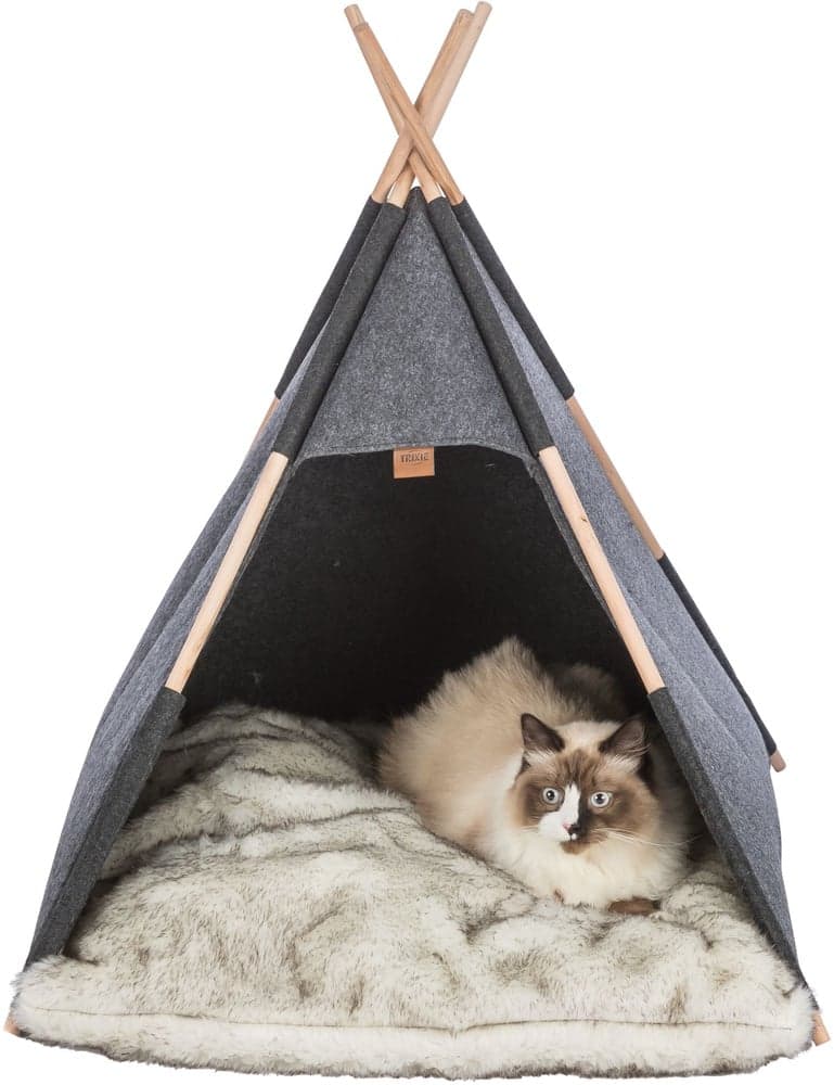 Tipi Filt koiran tiipii 70 × 70 × 70 cm, tummanharmaa, view: 1