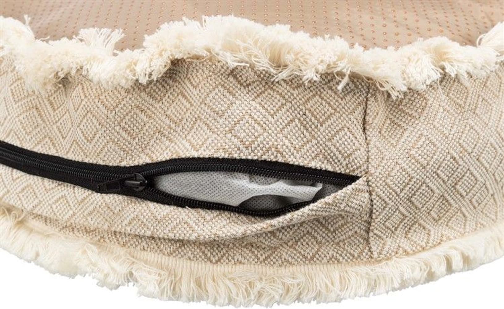 Boho Dyna Oval koiranpeti 80 × 65 cm, beige, view: 4