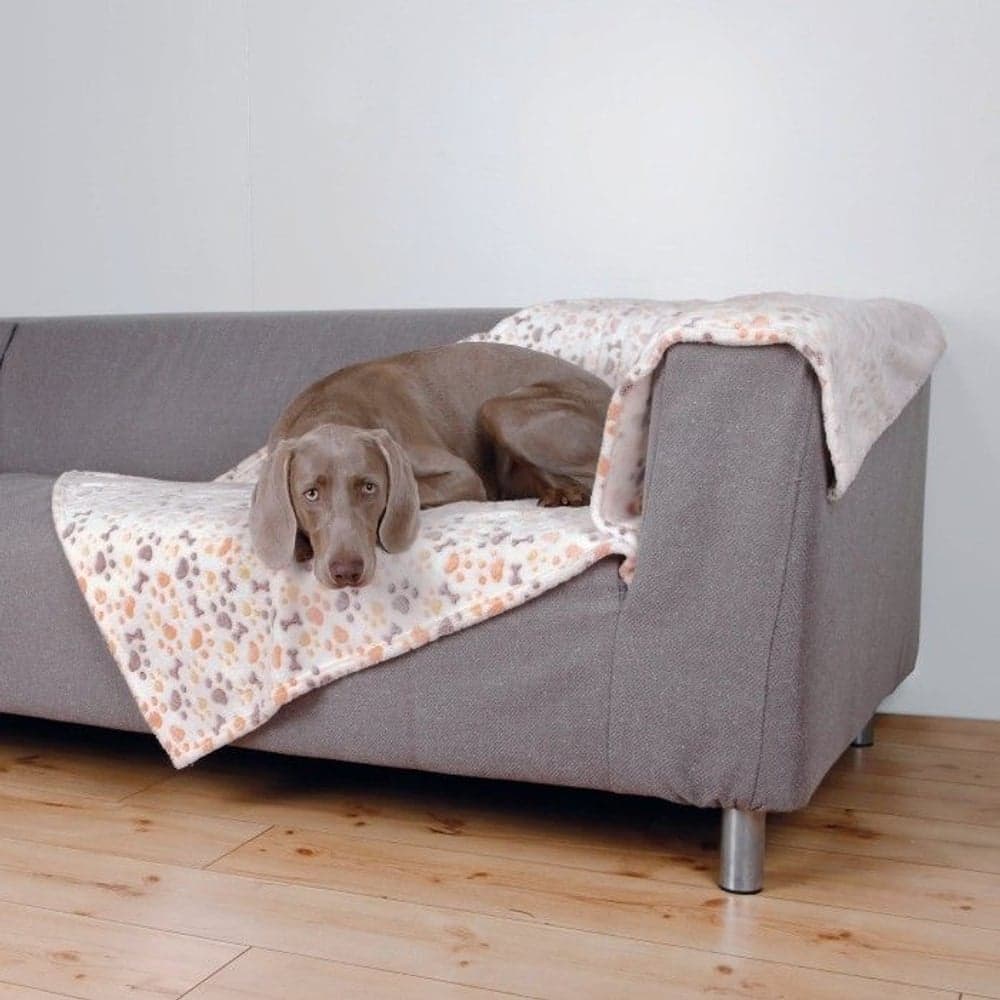 Lingo viltti, valkoinen/beige, 150 × 100 cm, view: 1