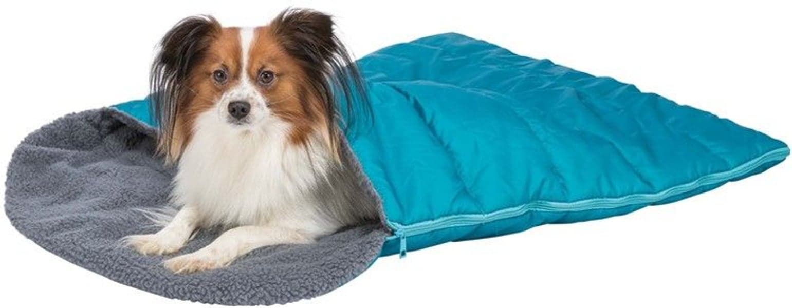 koiran makuupussi 70 × 95 cm, turkoosi/harmaa, view: 0