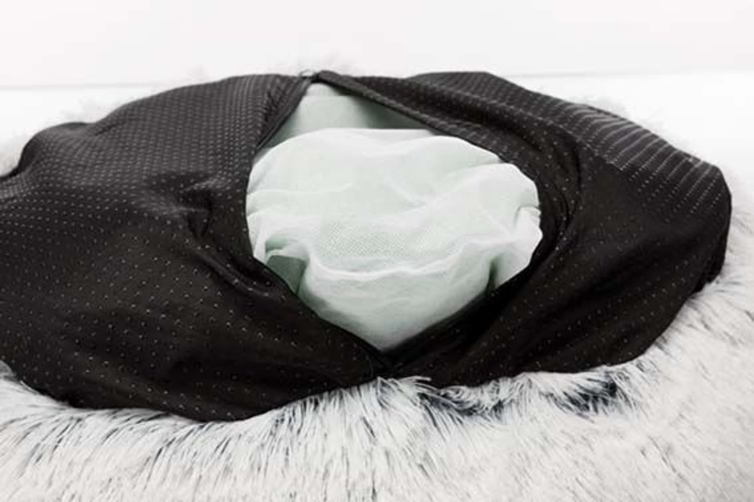 Harvey koiran peti, Ø50 cm, valkoinen/musta, view: 4