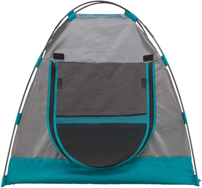 koirateltta, 80 x 63 x 65cm, tummanharmaa/petrooli, view: 2