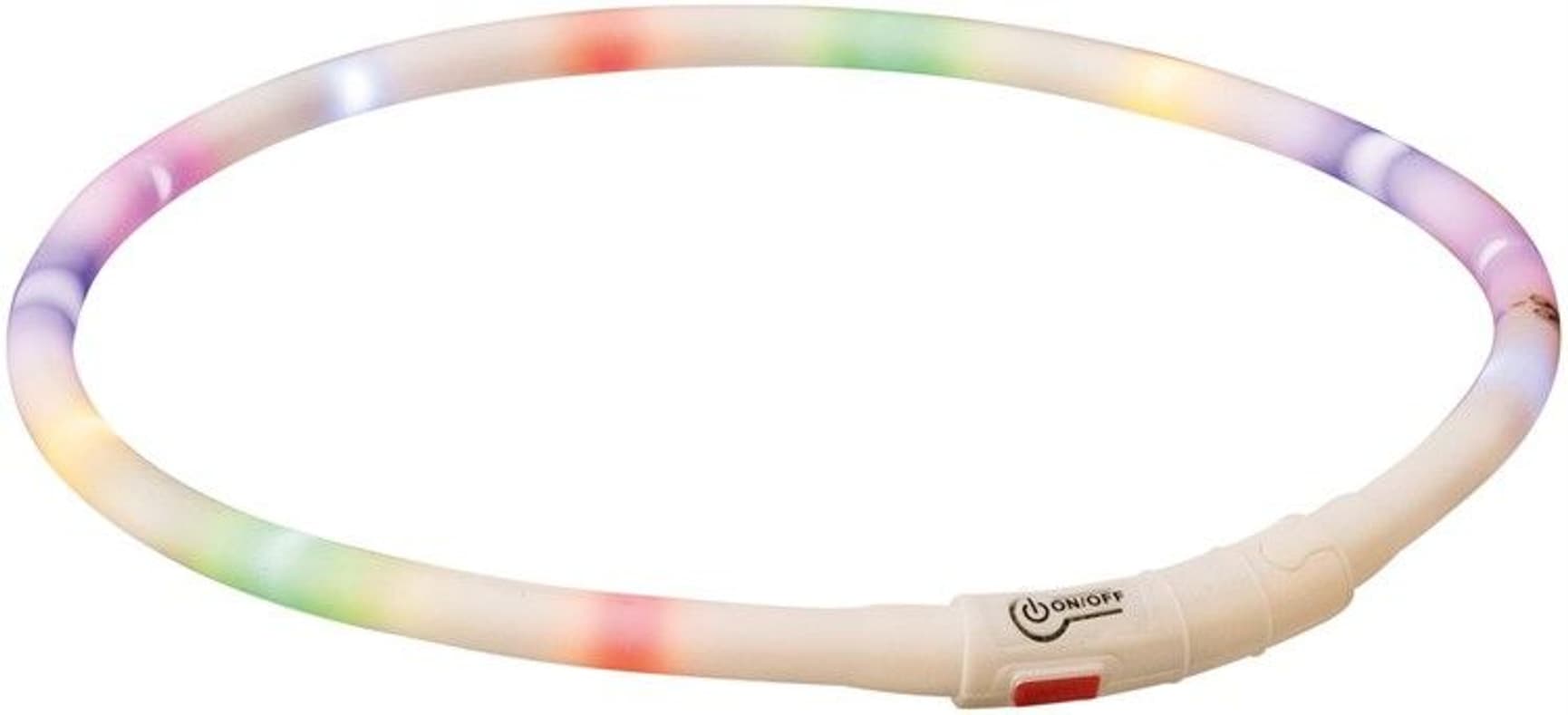 Flash Light Ring USB Silikon valopanta, XS - XL, monivärinen, view: 0