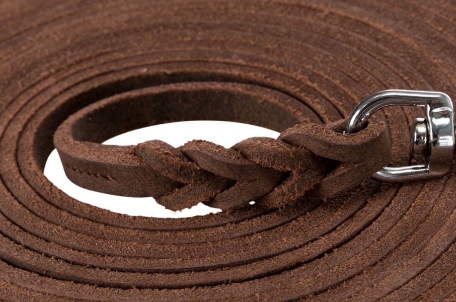 Rustic Nahkainen Jälkiliina 10 m/8 mm Tummanruskea, view: 1