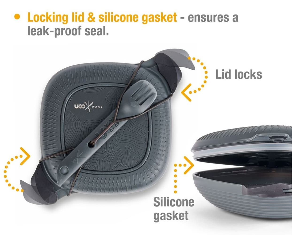 UCO Mess Kit Eco rasiasetti (sis. luha), tummanharmaa, view: 6