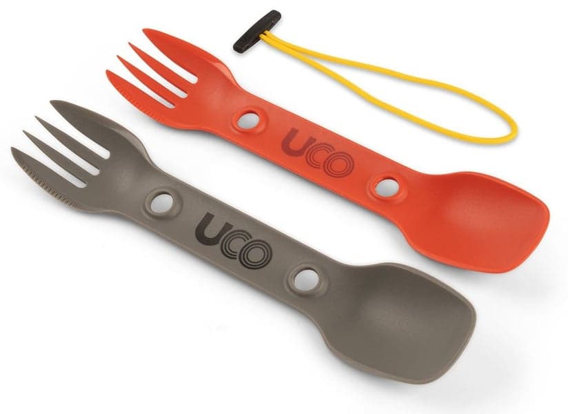 UCO ECO Utility Spork lusikkahaarukka, 2 kpl, oranssi/ruskea, view: 0