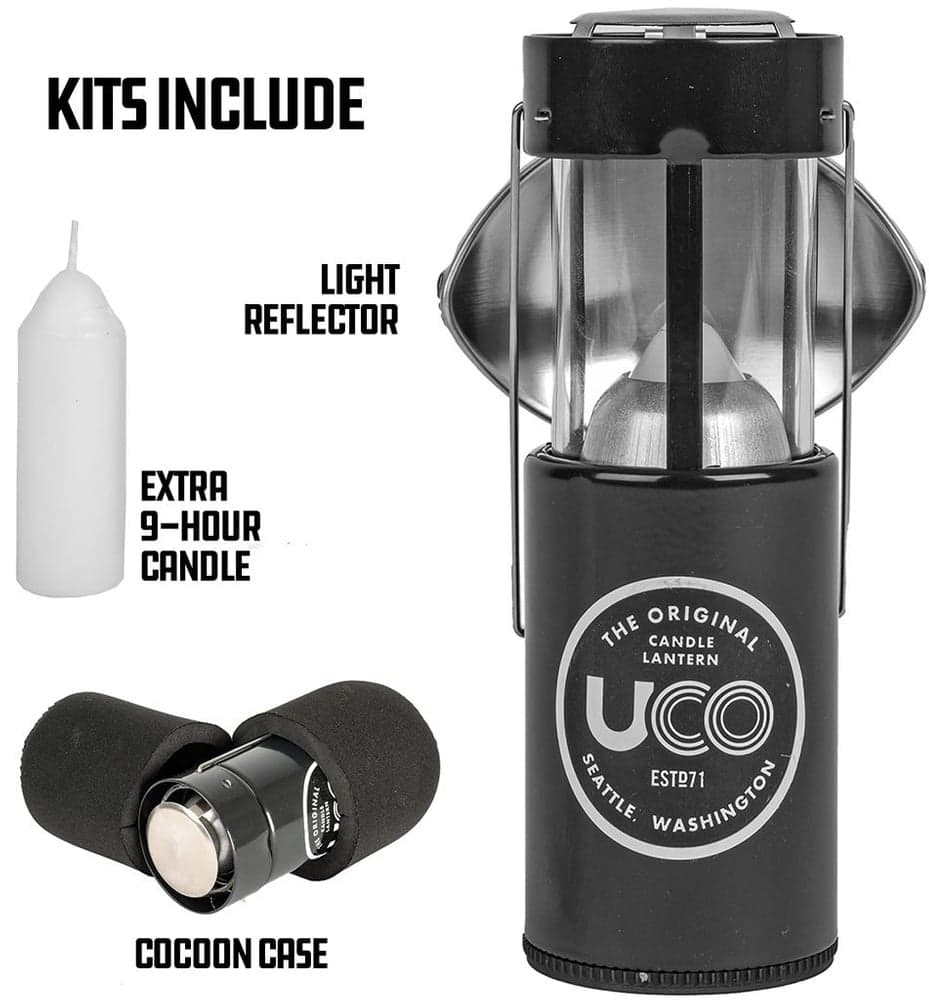 UCO Original Kynttilälyhtysetti, harmaa, view: 1